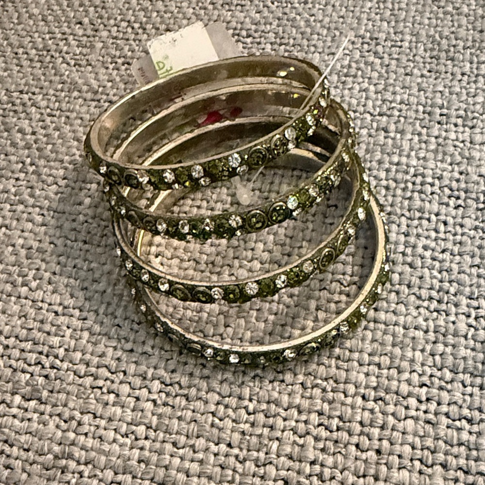 Elegant Gold and Silver Bangle Set